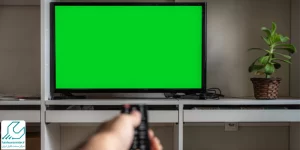 سبز شدن صفحه تلویزیون